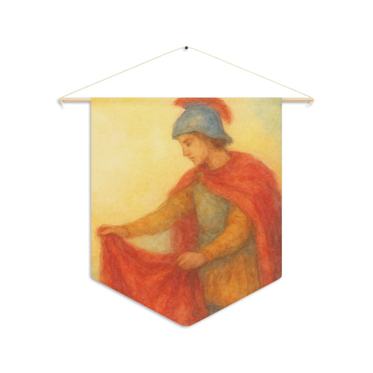 Waldorf-Inspired Saint Martin Pennant for Fables & Saints Curriculum