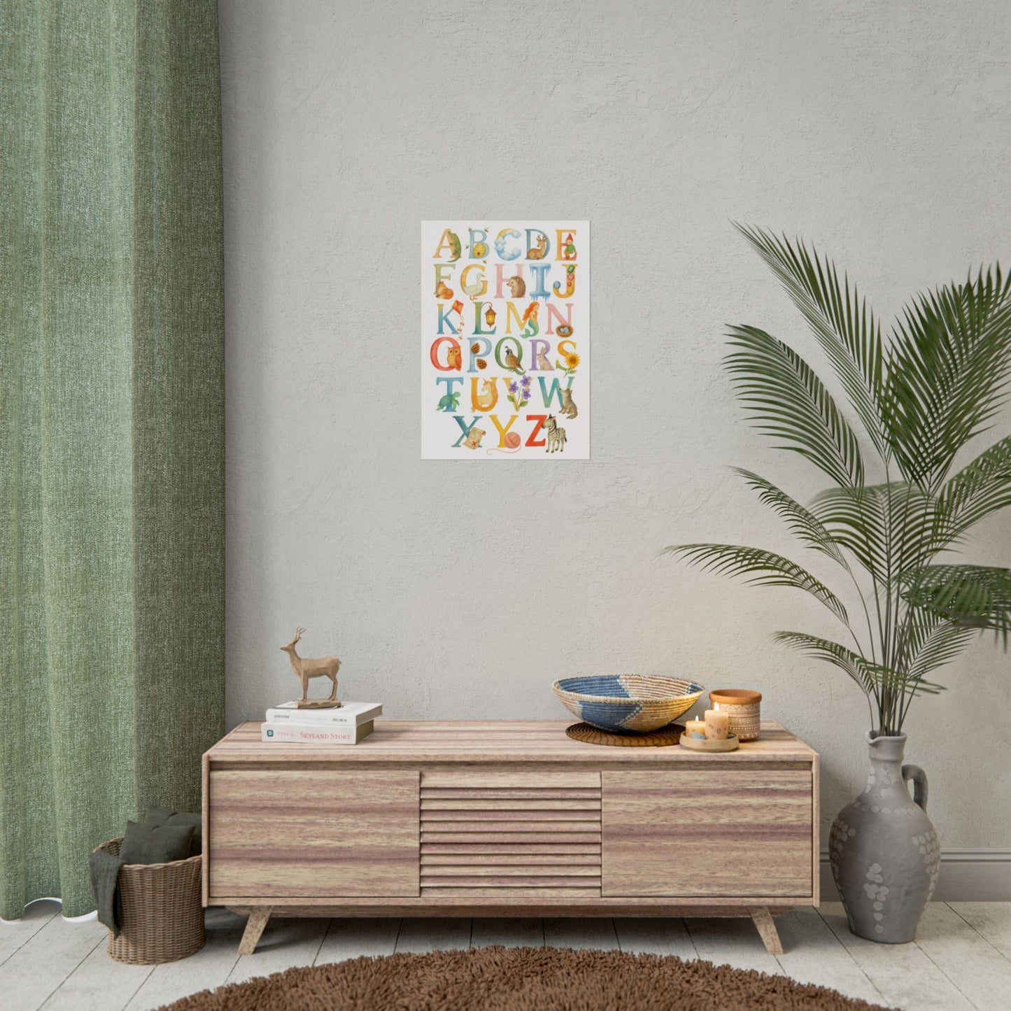 Waldorf Classroom ABCs Watercolor Poster