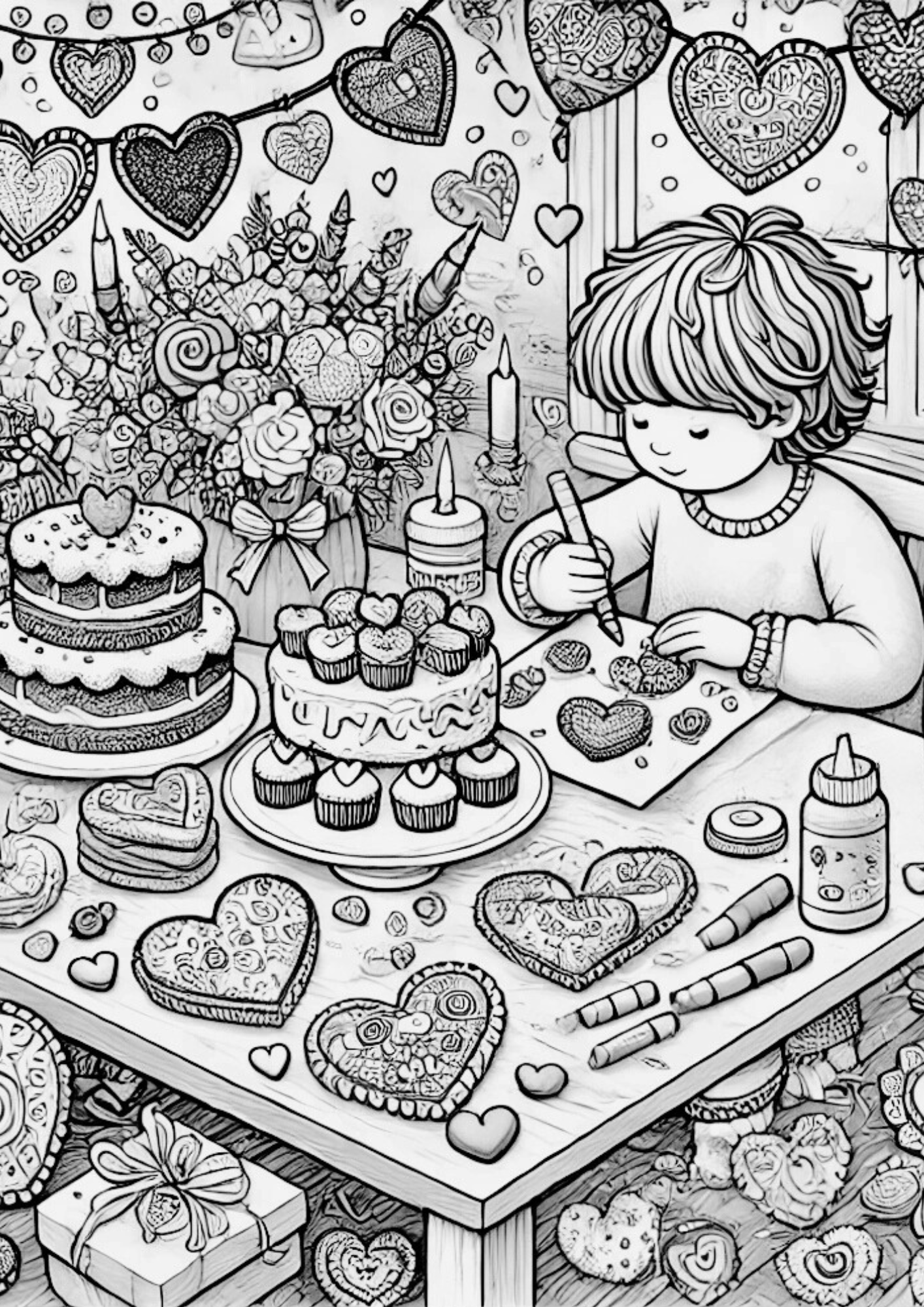 Winter Coloring Book Pages