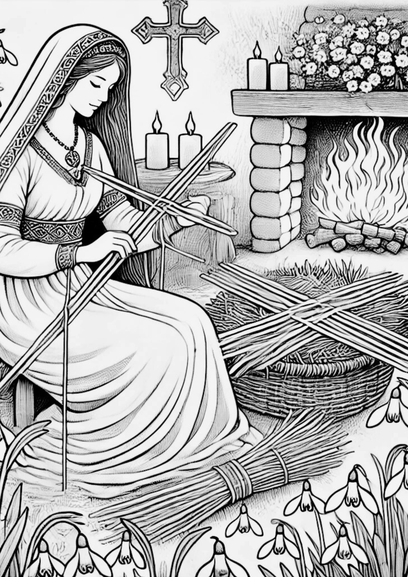 Winter Coloring Book Pages
