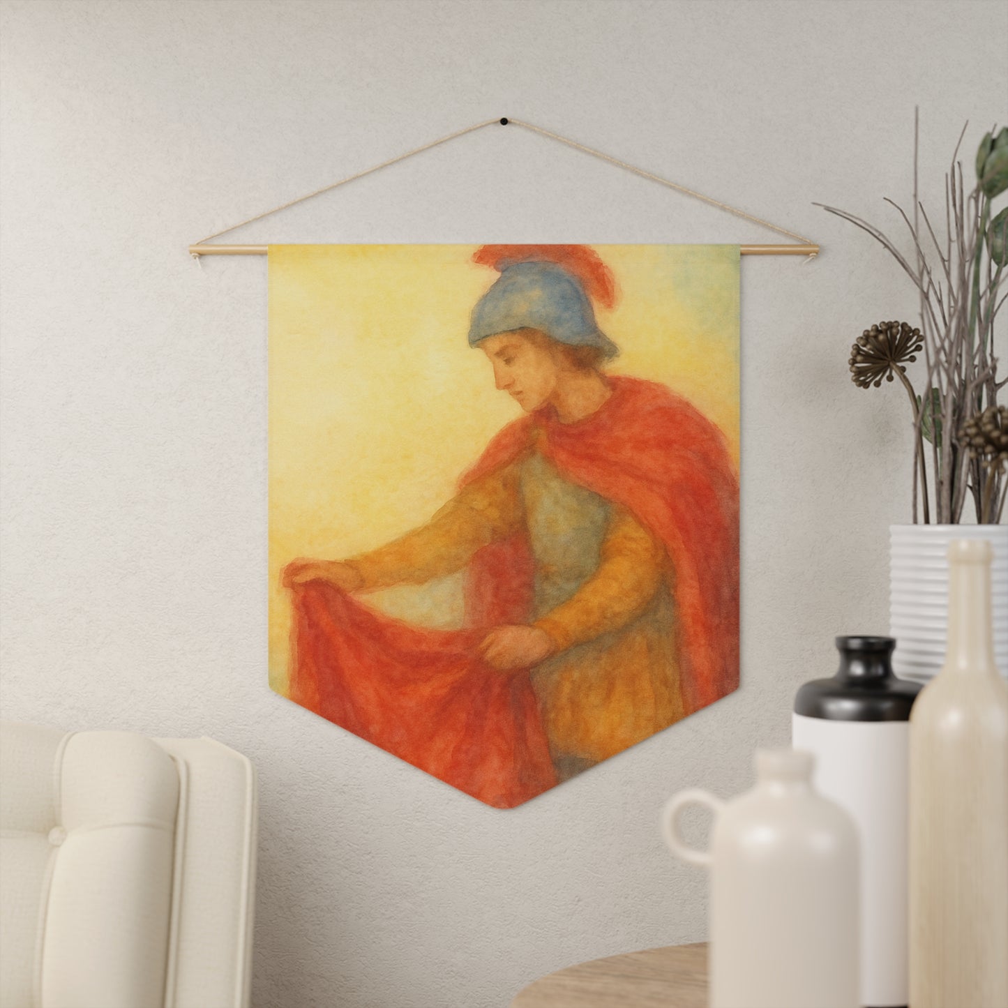 Waldorf-Inspired Saint Martin Pennant for Fables & Saints Curriculum