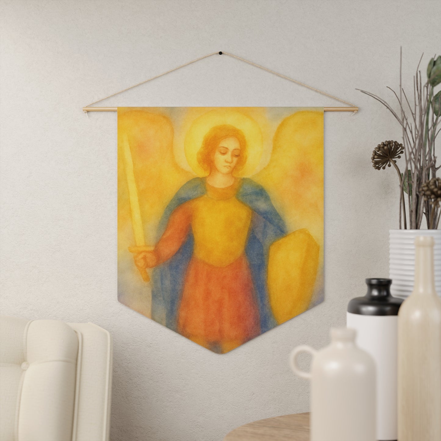 Waldorf-Inspired Saint Michael Pennant