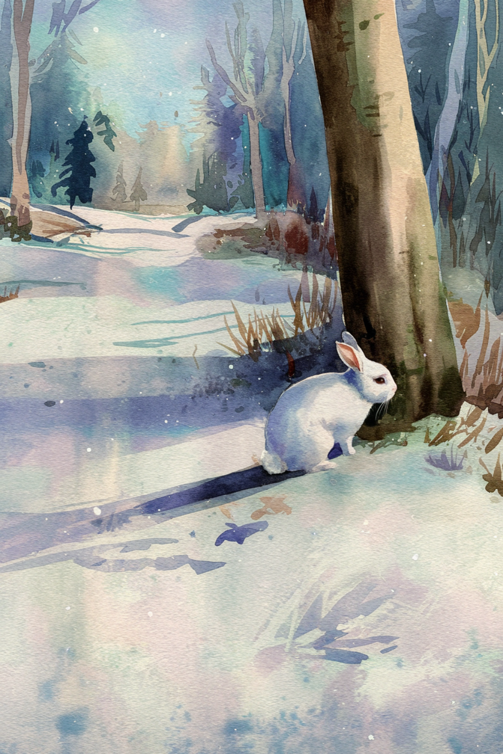 Winter Wonderland Bunny Prints (8x10)