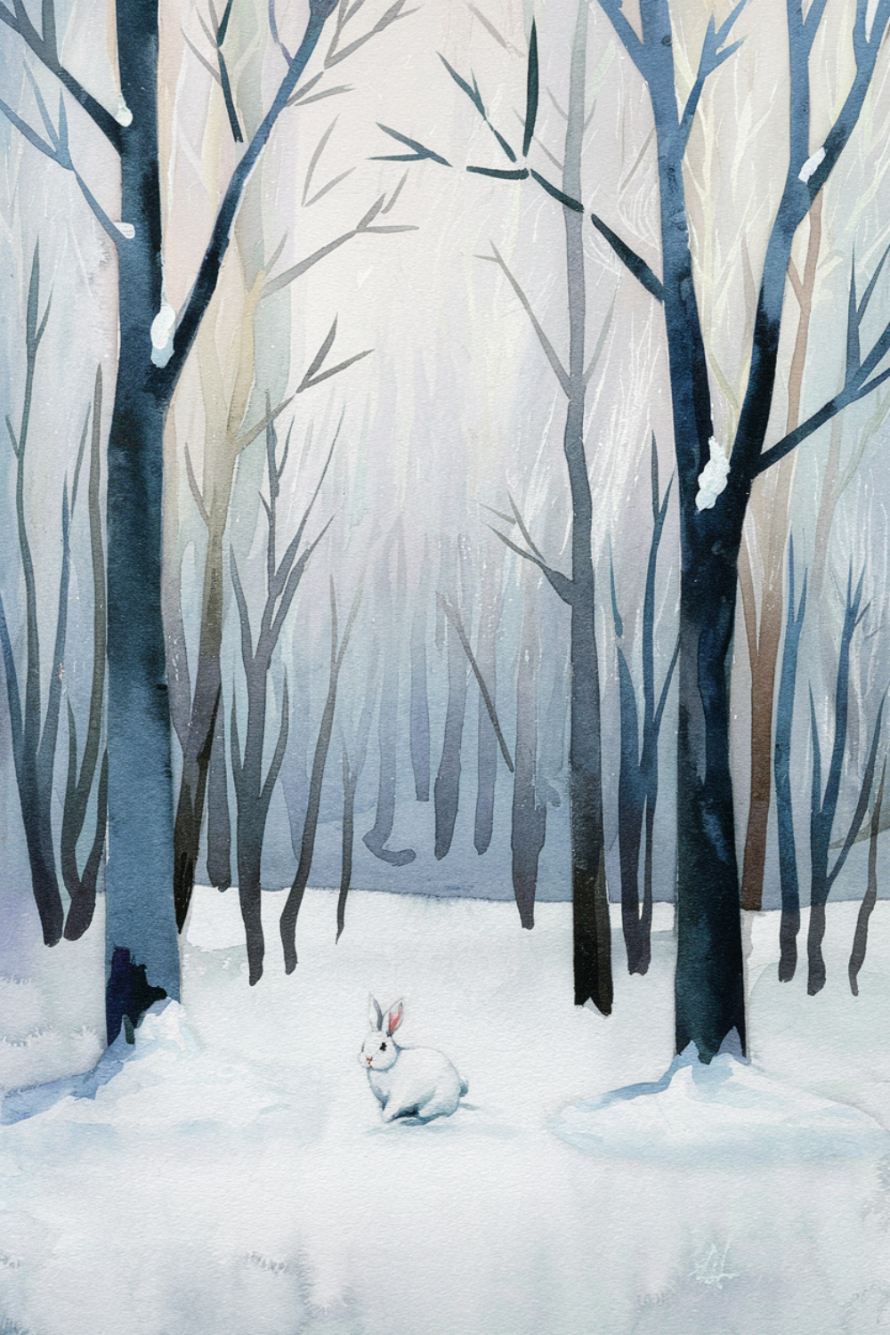 Winter Wonderland Bunny Prints (8x10)