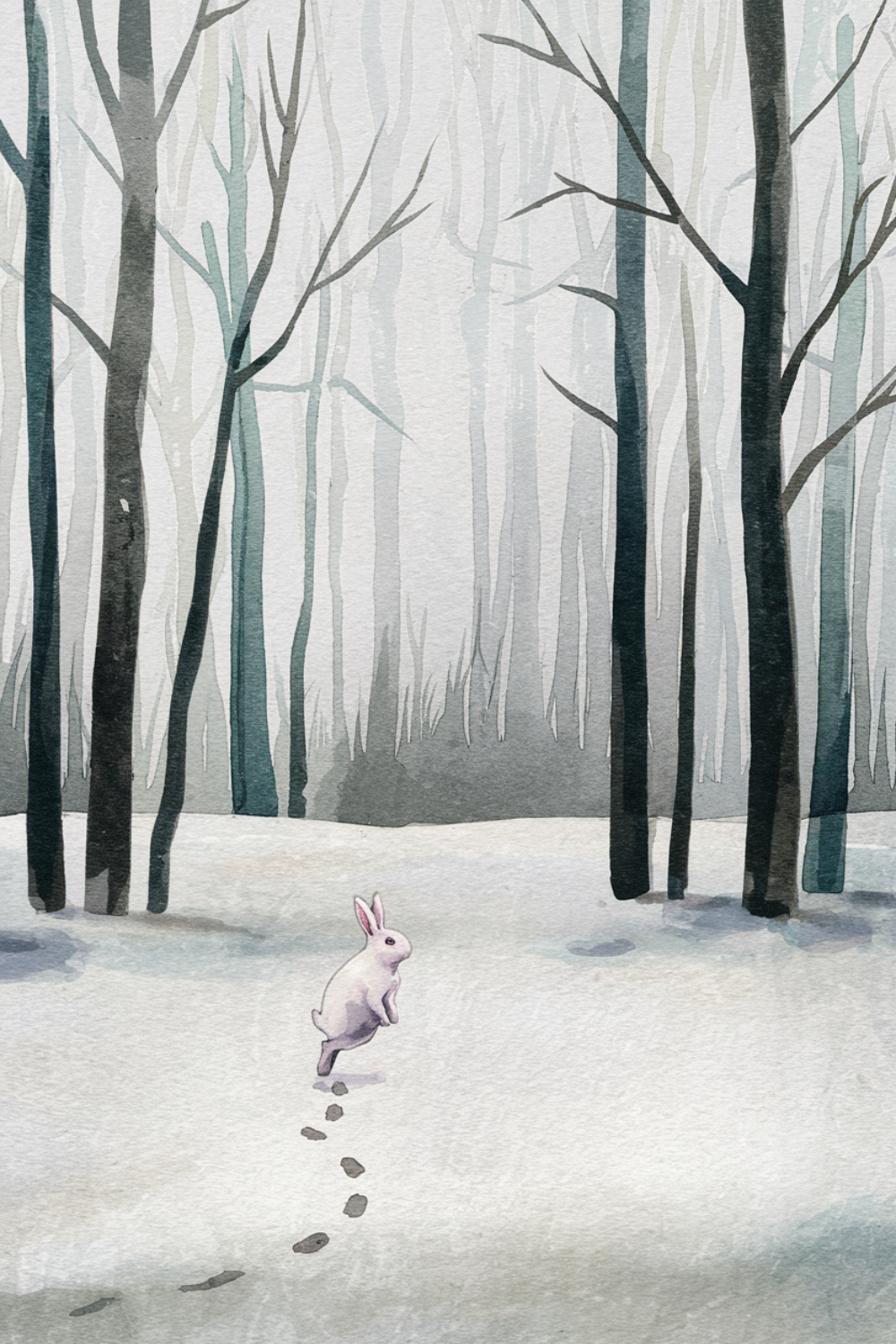 Winter Wonderland Bunny Prints (8x10)