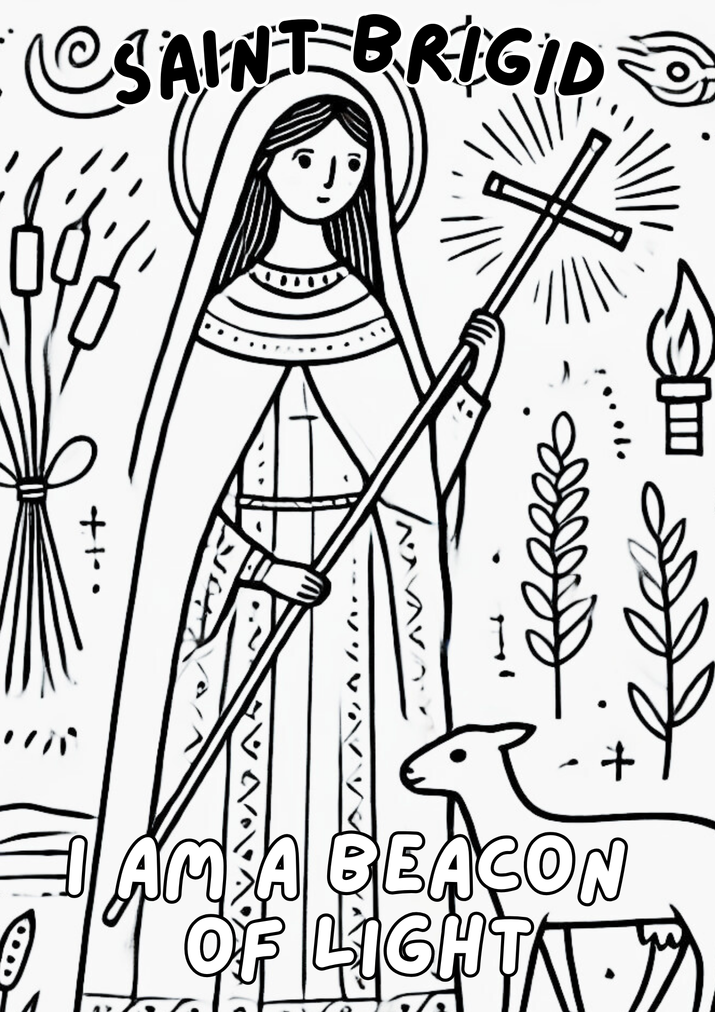 Saints Coloring Book Pages