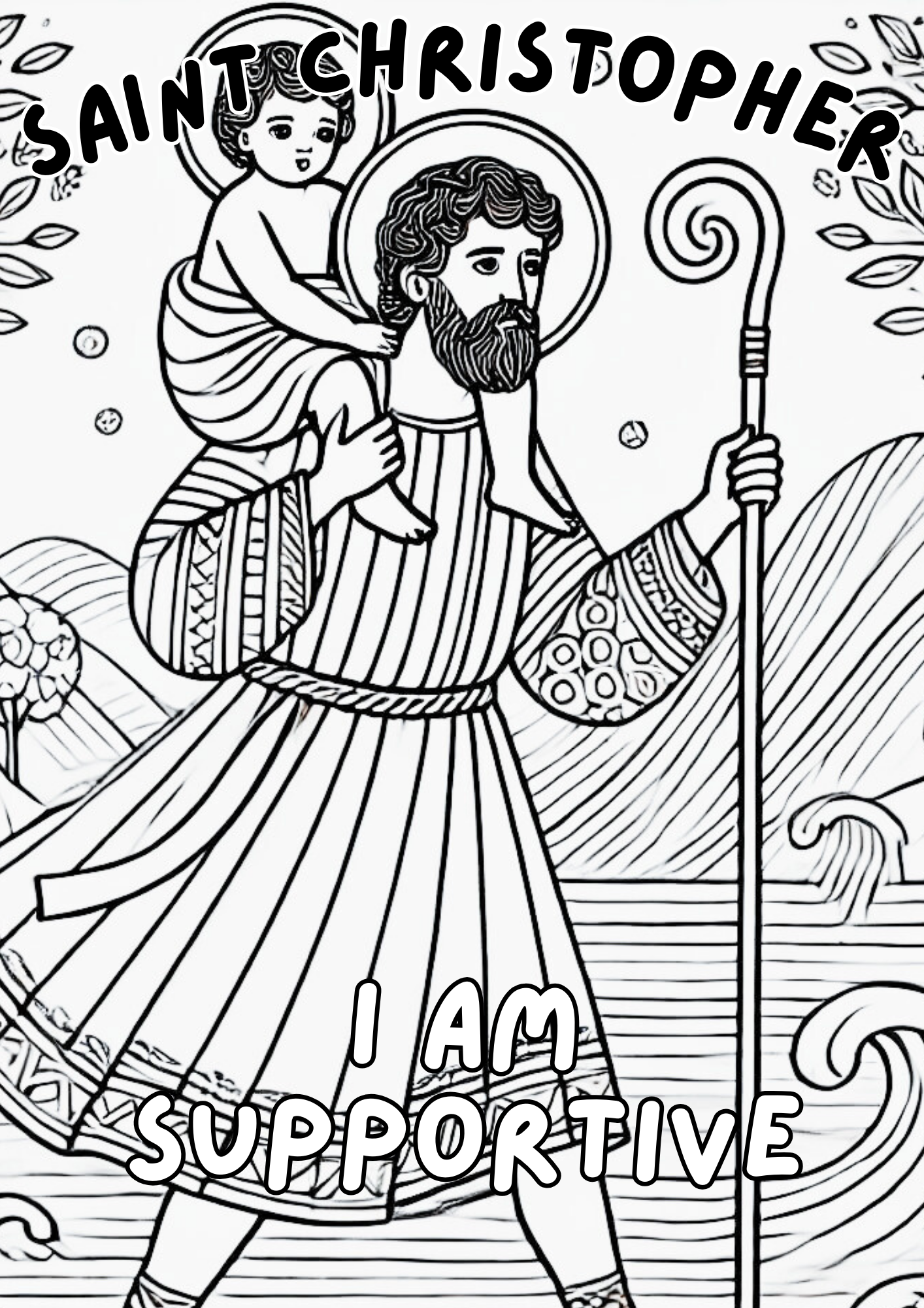 Saints Coloring Book Pages