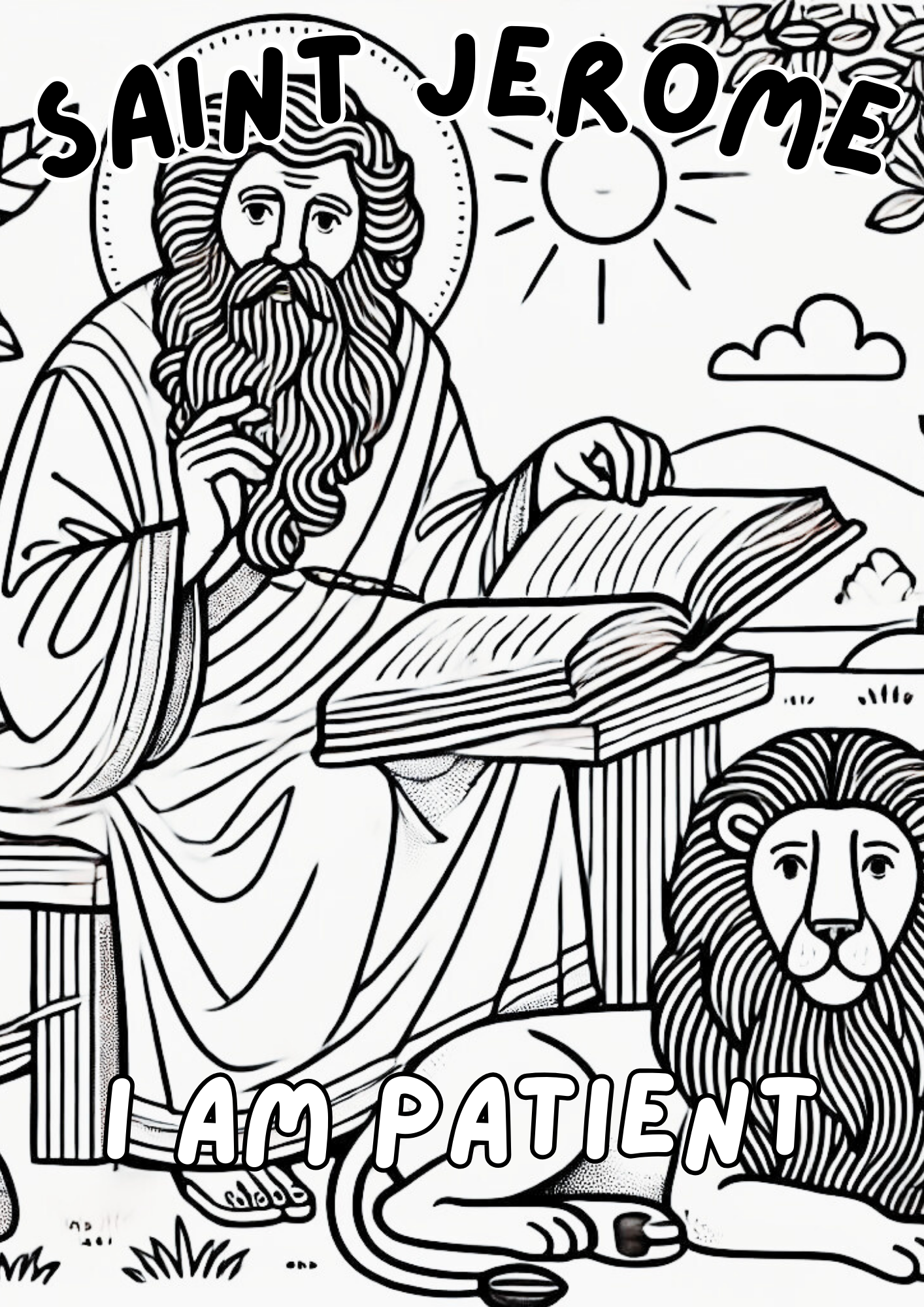Saints Coloring Book Pages
