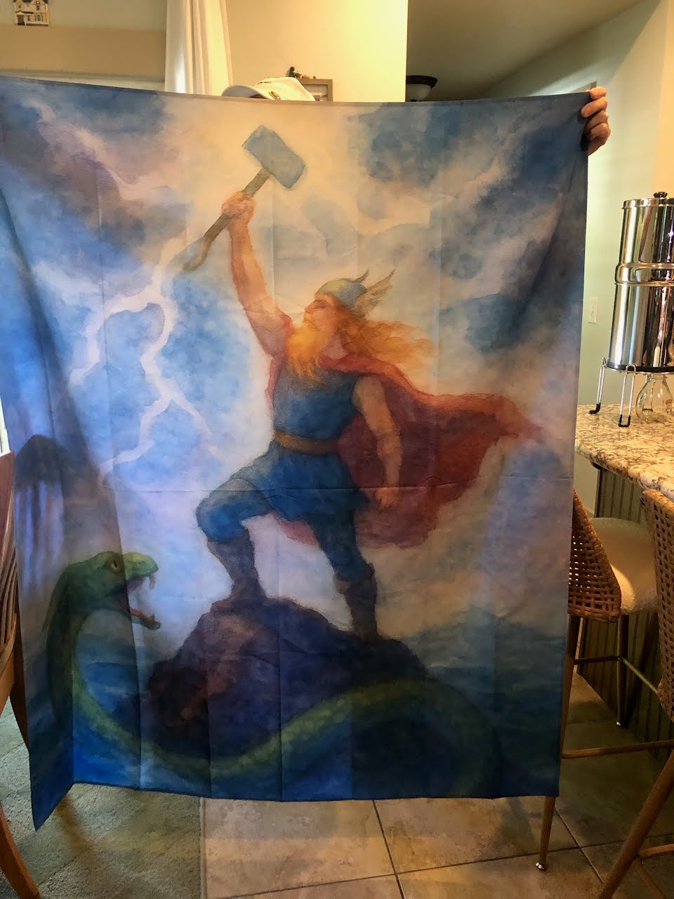 Thor Norse Mythology Wall Tapestry