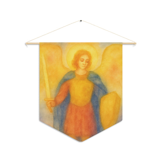Year Two Steiner School Decoration, waldorf inspired pennant, saint story decoration, watercolor art kids room, waldorf teacher classroom