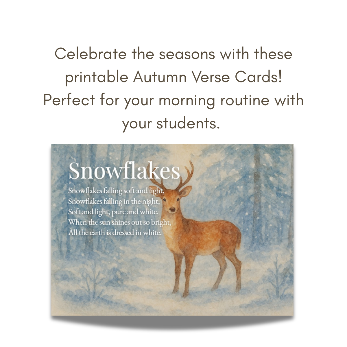 Winter Poem Cards Pack
