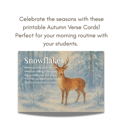 Winter Poem Cards Pack