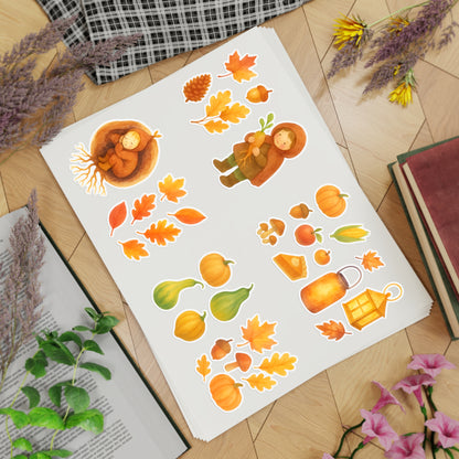 Root Children Harvest Vinyl Window Stickers