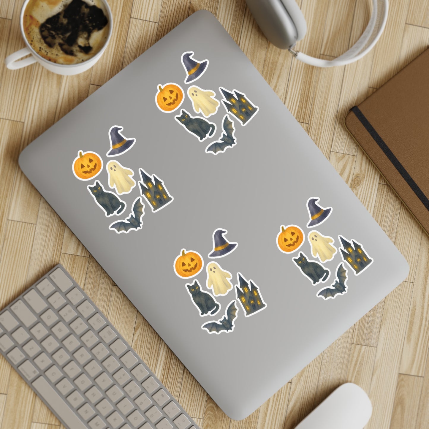 Watercolor Halloween Vinyl Window Stickers
