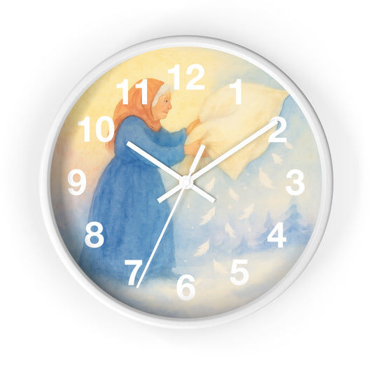 Waldorf Classroom Frau Holle Clock, waldorf art decor, decoration for waldorf classroom, gift for waldorf teacher, waldorf homeschool