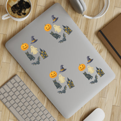 Watercolor Halloween Vinyl Window Stickers