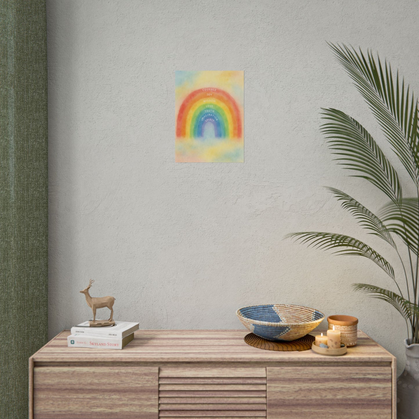 Colors of Character Rainbow Watercolor Poster