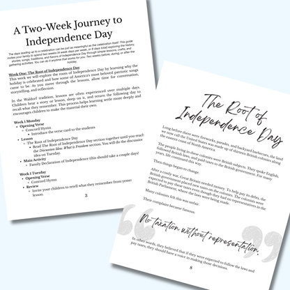 Independence Day Unit Study