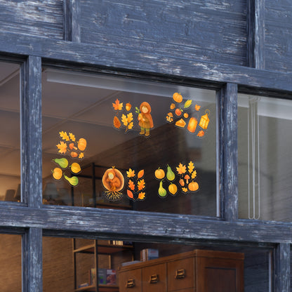 Root Children Harvest Vinyl Window Stickers
