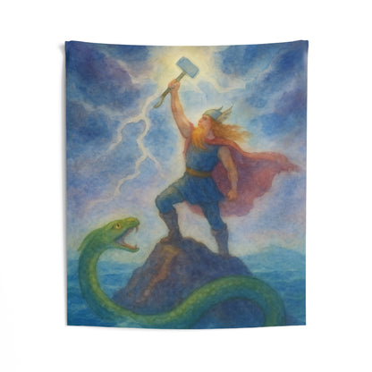 Thor Norse Mythology Wall Tapestry
