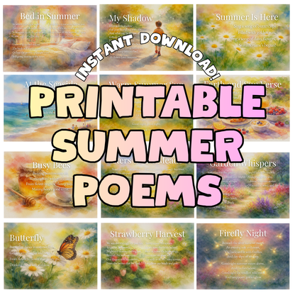 Summer Printable Verse Cards
