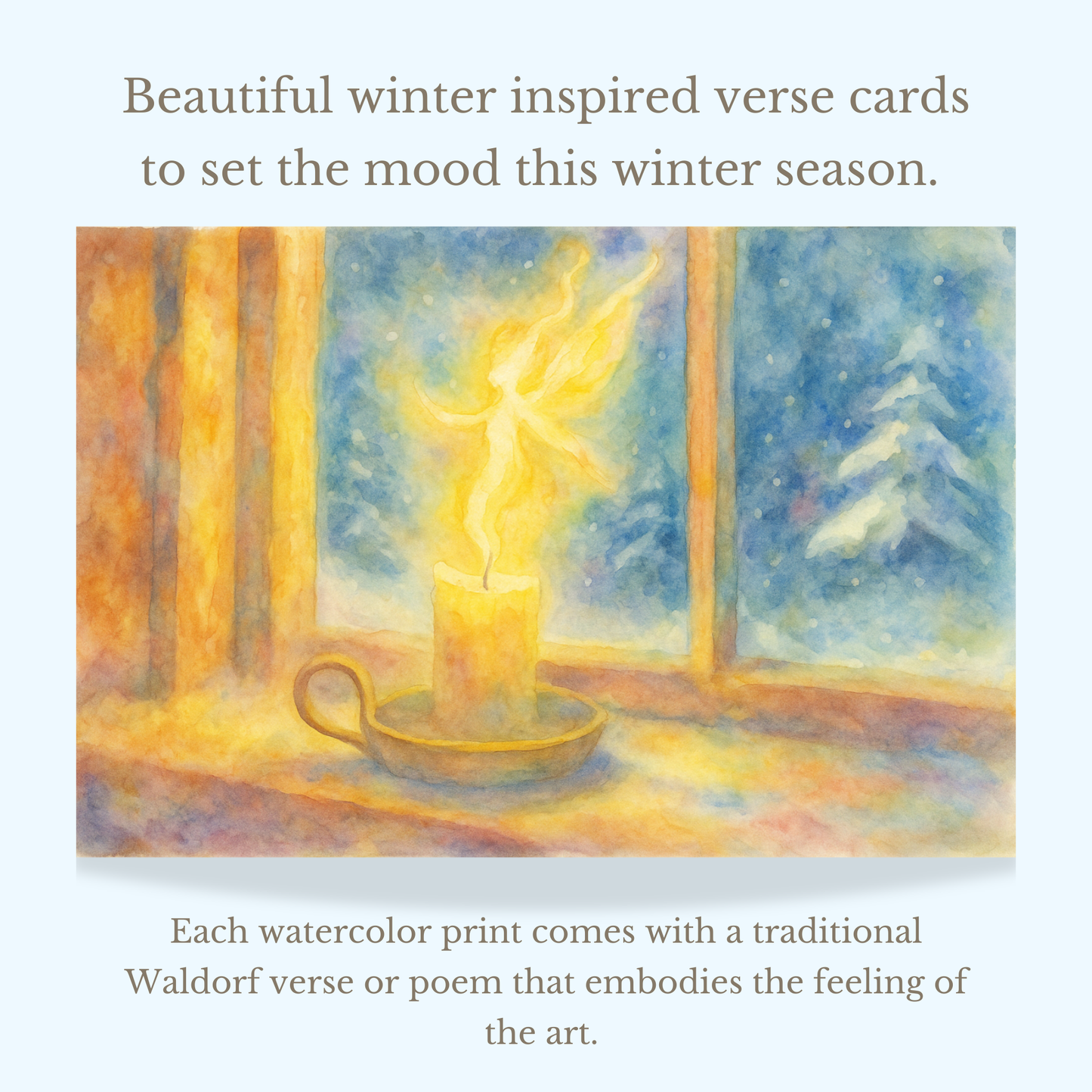 Winter Verse Cards | Set of 20 Digital Prints