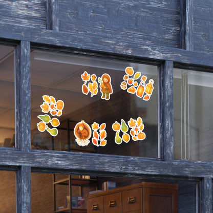 Root Children Harvest Vinyl Window Stickers