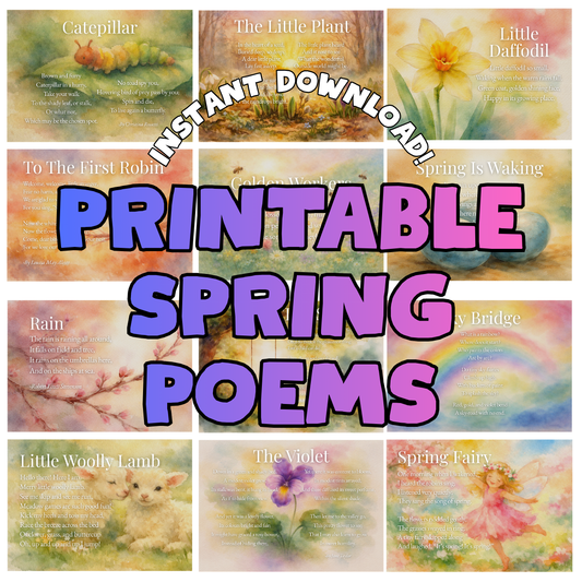 Printable Spring Verse Cards (Digital Download)
