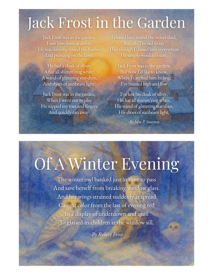 Winter Poem Cards Pack