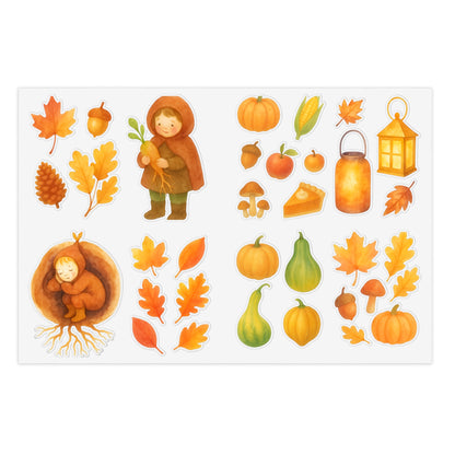 Root Children Harvest Vinyl Window Stickers