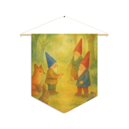 Year One Steiner School Decoration, waldorf inspired pennant, fairy tale decoration, watercolor art kids room, waldorf teacher classroom