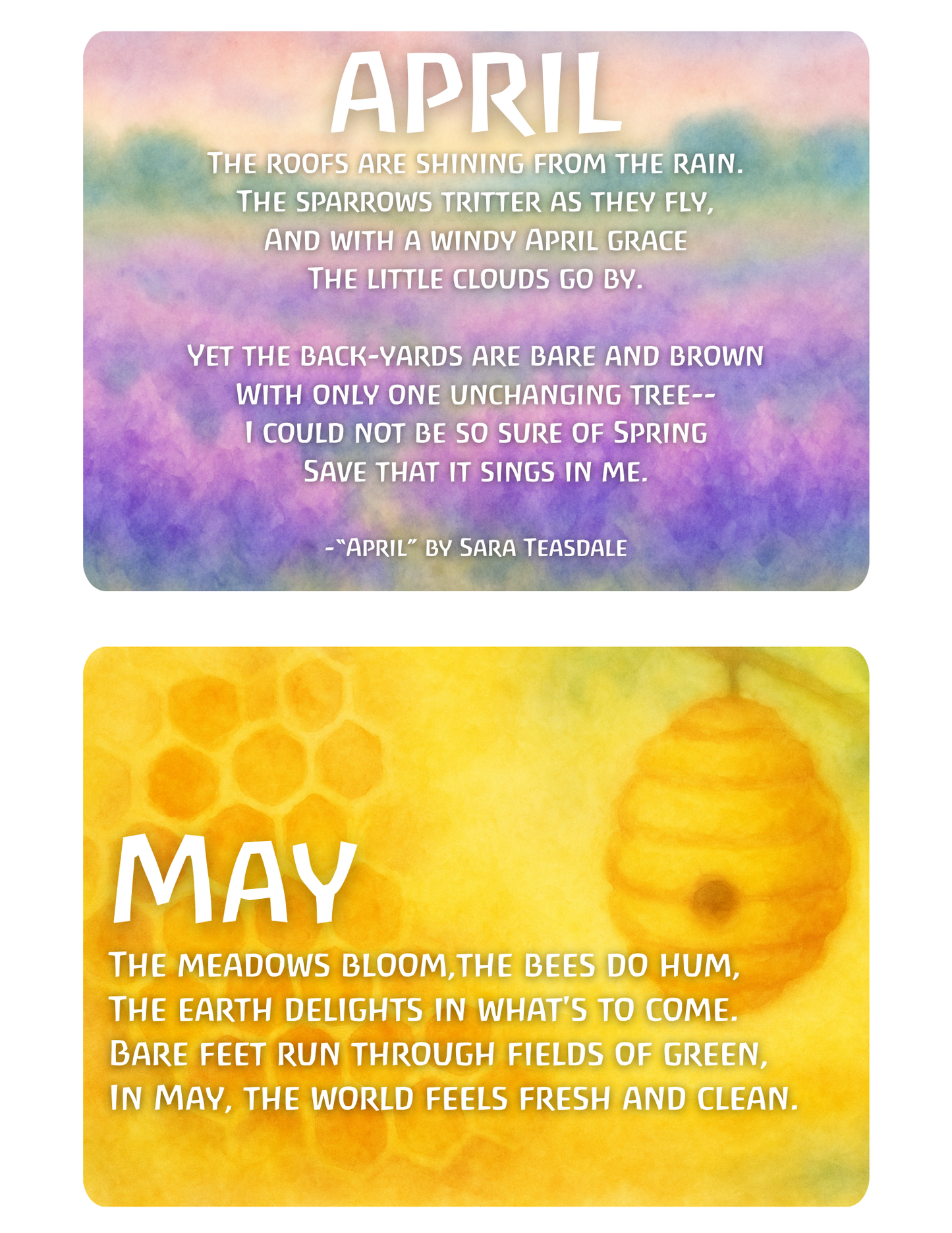 Seasonal Verse Cards – Waldorf-Inspired Seasonal Verses (Printable PDF)