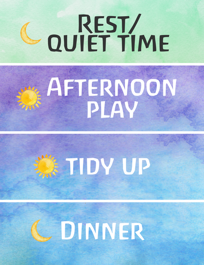 Printable Daily Rhythm Cards