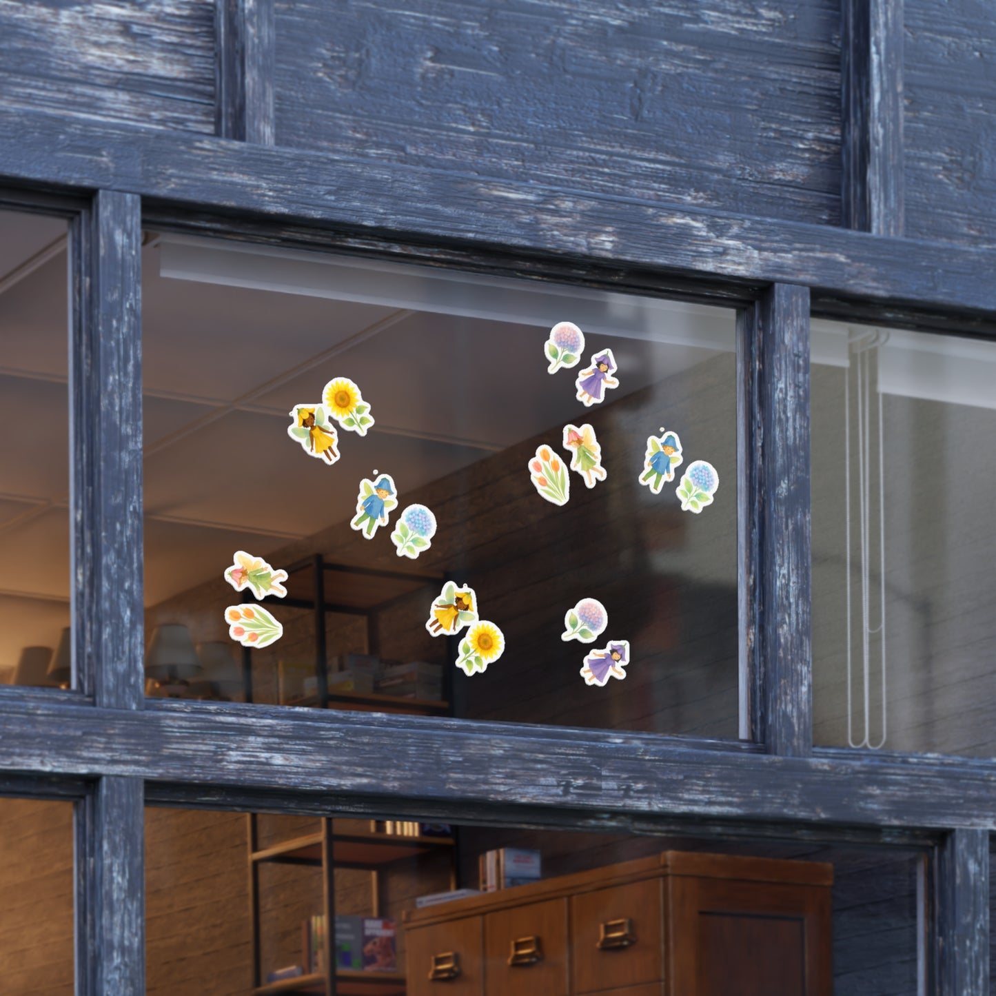 Flower Fairy Vinyl Window Stickers