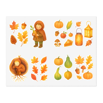 Root Children Harvest Vinyl Window Stickers