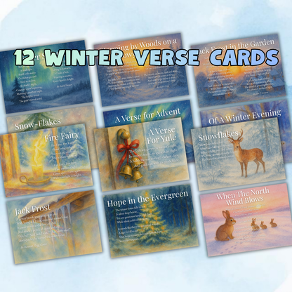 Waldorf Seasonal Verse Cards Bundle | 48 Nature Poems (Digital Download)