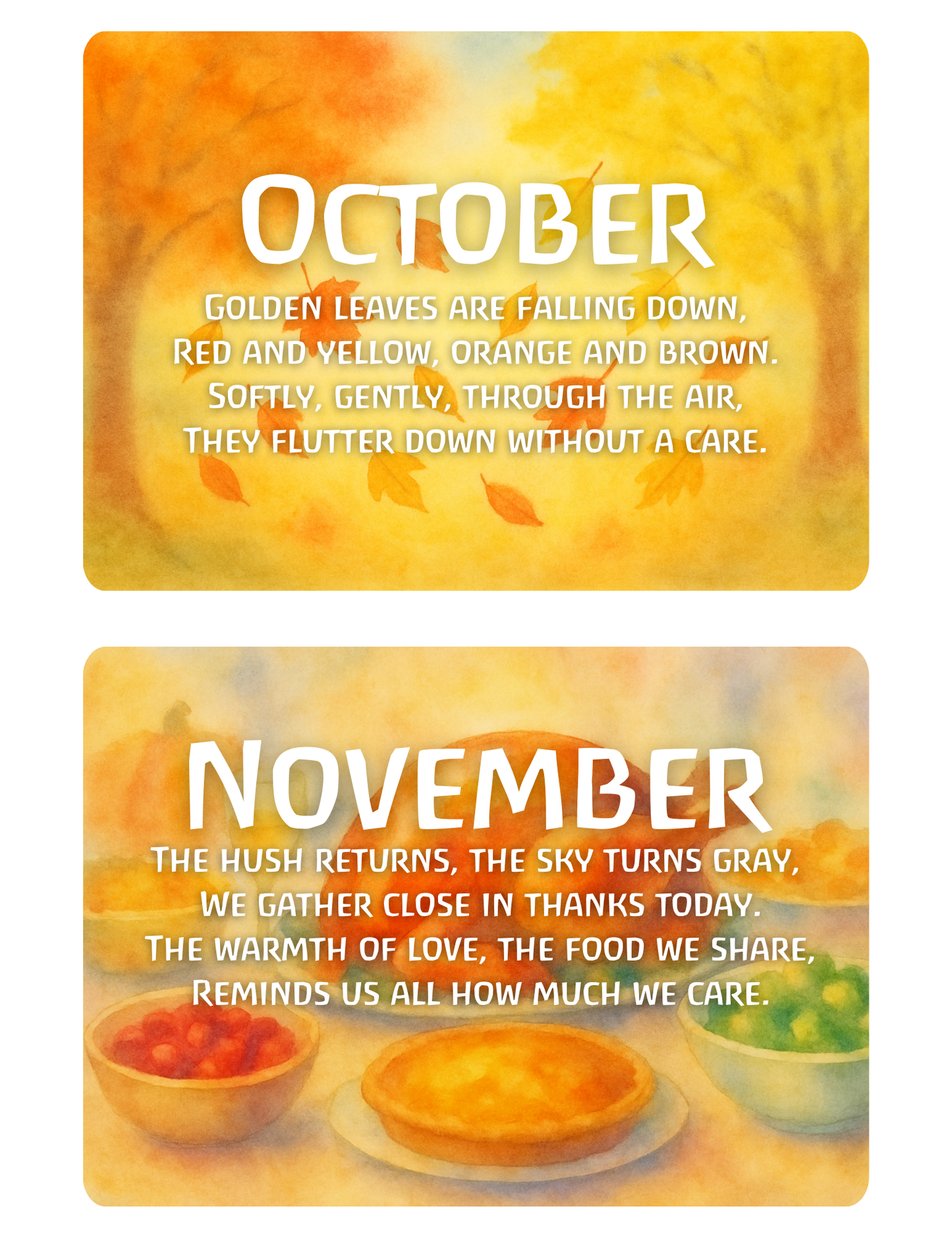 Seasonal Verse Cards – Waldorf-Inspired Seasonal Verses (Printable PDF)