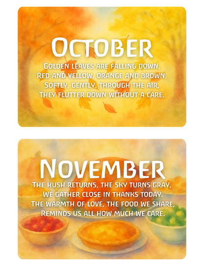Seasonal Verse Cards – Waldorf-Inspired Seasonal Verses (Printable PDF)