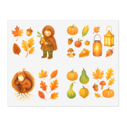 Root Children Harvest Vinyl Window Stickers