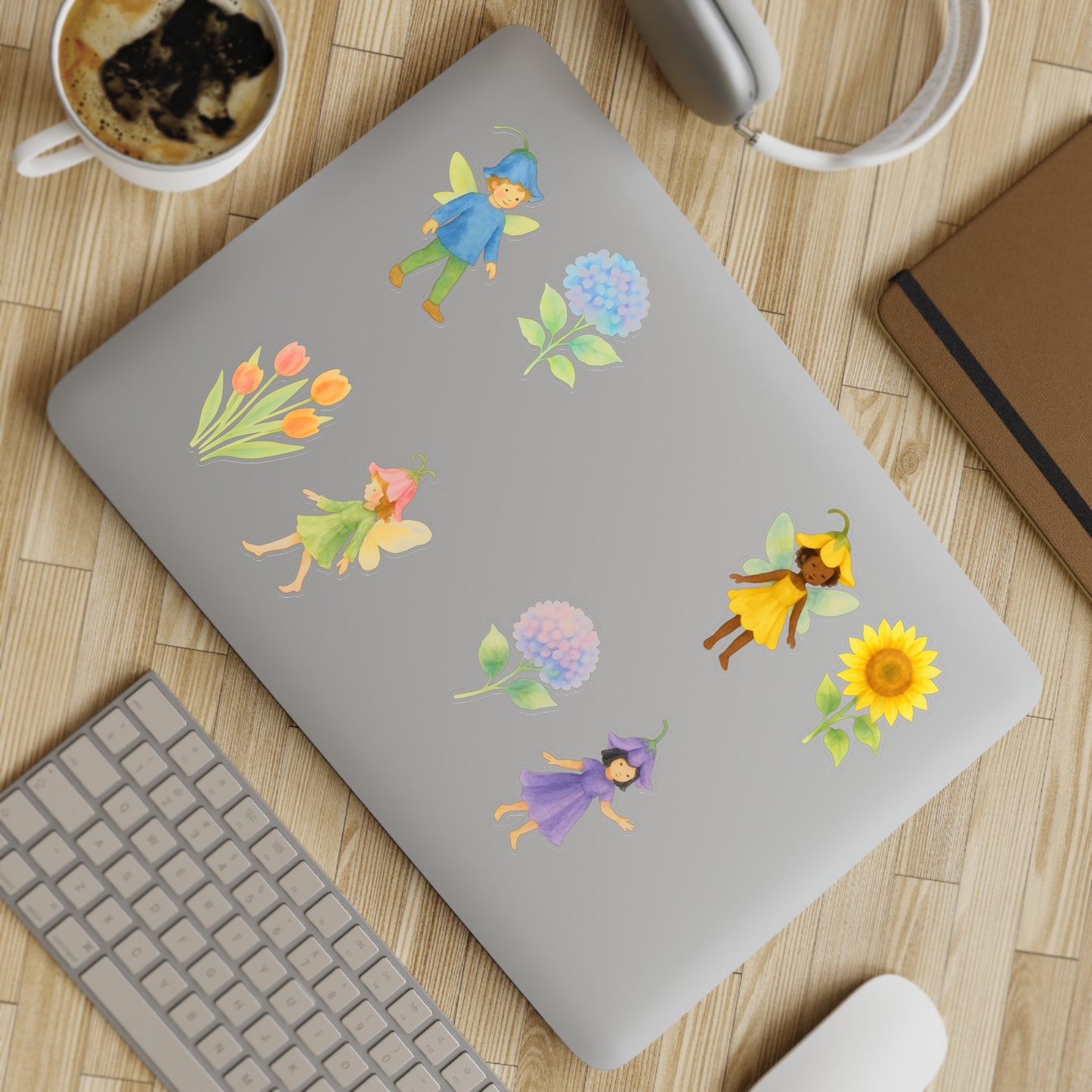 Flower Fairy Vinyl Window Stickers