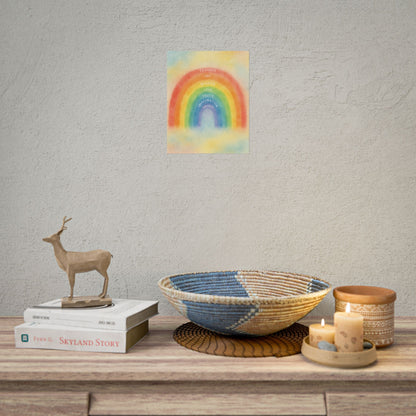 Colors of Character Rainbow Watercolor Poster