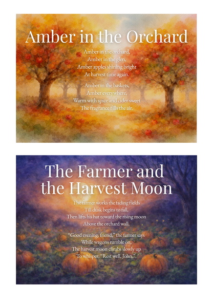 Autumn Poem Cards Pack