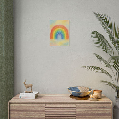 Colors of Character Rainbow Watercolor Poster
