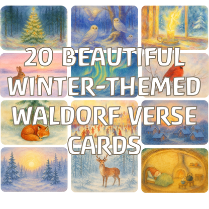 Winter Verse Cards | Set of 20 Digital Prints