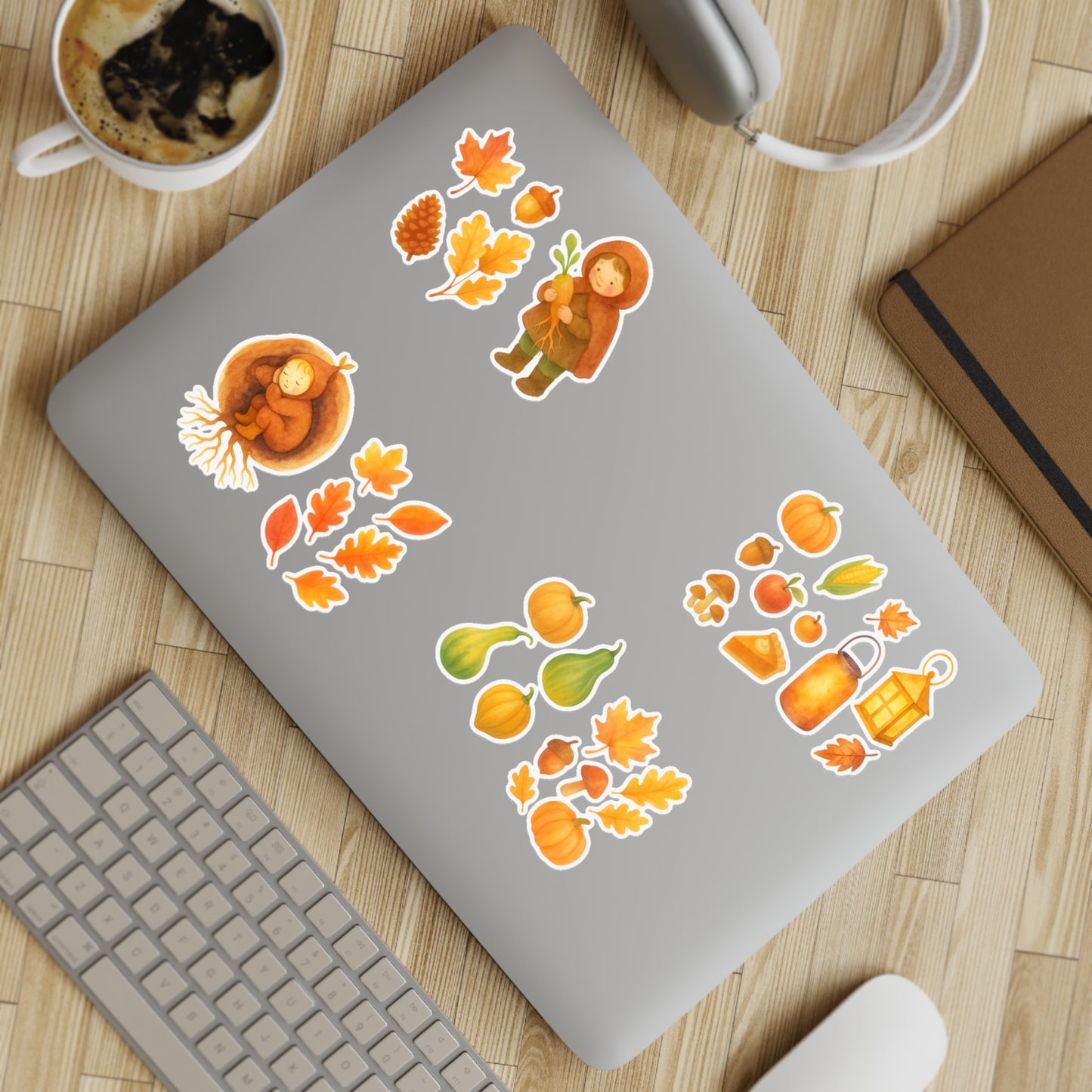Root Children Harvest Vinyl Window Stickers