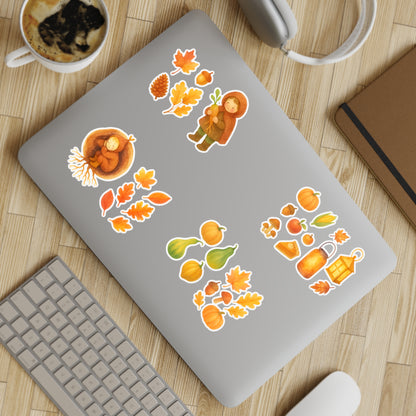 Root Children Harvest Vinyl Window Stickers