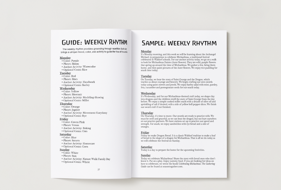 Waldorf-Inspired Rhythm for Beginners Digital PDF