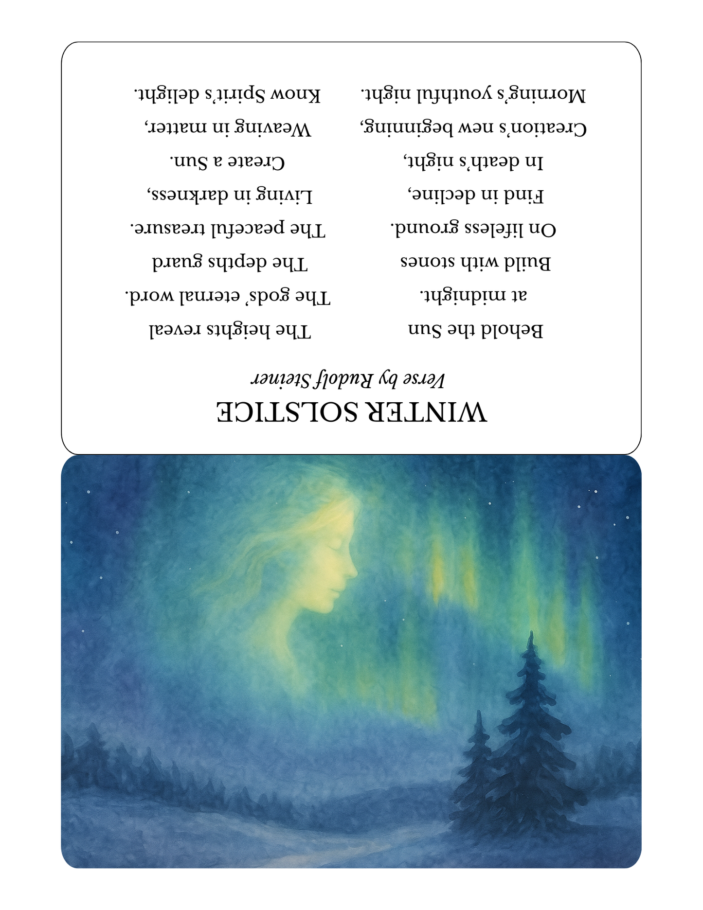 Winter Verse Cards | Set of 20 Digital Prints