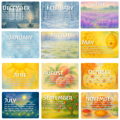 Seasonal Verse Cards – Waldorf-Inspired Seasonal Verses (Printable PDF)